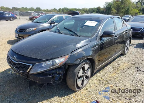 2013 Kia Optima Hybrid из США, поврежденный, VIN KNAGM4ADXD5057274